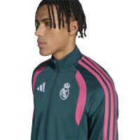 adidas Real Madrid Trainingspak 2026-2027 Donkergroen Roze Wit