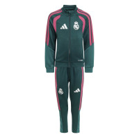adidas Real Madrid Trainingspak 2026-2027 Peuters/Kleuters Donkergroen Roze Wit
