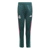 adidas Real Madrid Trainingspak 2026-2027 Kids Donkergroen Roze Wit