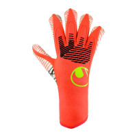 Uhlsport FM Ultragrip Hybrid Goalkeeper Gloves Bright Red Black Bright Yellow