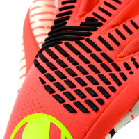 Uhlsport FM Ultragrip Hybrid Goalkeeper Gloves Bright Red Black Bright Yellow