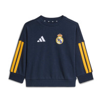 adidas Real Madrid DNA Jogging Suit 2026-2027 Baby/Toddlers Dark Blue Orange White