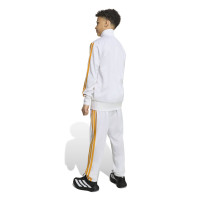 adidas Real Madrid Trainingspak 2026-2027 Kids Wit Donkergrijs Oranje