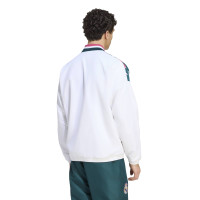 adidas Real Madrid Stadium Training Jacket 2026-2027 White Black Purple Dark Green