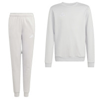 adidas Entrada 26 Crew Sweater Joggingpak Kids Grijs Wit