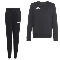 adidas Entrada 26 Crew Sweater Joggingpak Kids Zwart Wit
