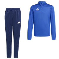 adidas Entrada 26 Trainingspak 1/4-Zip Kids Blauw Donkerblauw