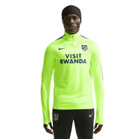 Nike Atletico Madrid Strike Trainingstrui 1/4-Zip 2026-2027 Neongroen Donkerblauw