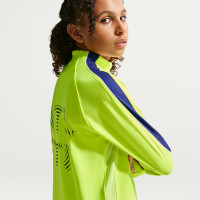 Nike Atletico Madrid Strike Training sweater 1/4-Zip 2026-2027 Kids Neon Green Dark Blue