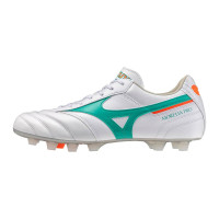Mizuno Morelia II Pro Gras (FG) Football Boots White Green Orange