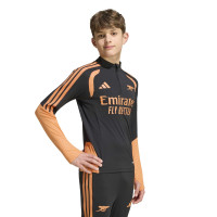 adidas Arsenal Tracksuit 1/4-Zip 2026-2027 Kids Black Orange