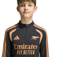 adidas Arsenal Tracksuit 1/4-Zip 2026-2027 Kids Black Orange