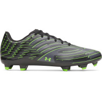 Under Armour Shadow Select 4 Gras Voetbalschoenen (FG) Zwart Metallic Black Neongroen