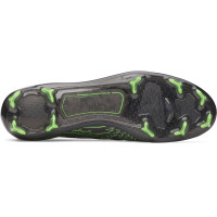 Under Armour Shadow Elite 4 Mach Gras Voetbalschoenen (FG) Zwart Metallic Black Neongroen