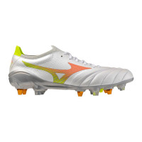 Mizuno Morelia Neo V Beta Elite IJzeren-Nop Voetbalschoenen (SG) Wit Oranje Limoen