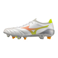 Mizuno Morelia Neo V Beta Elite IJzeren-Nop Voetbalschoenen (SG) Wit Oranje Limoen
