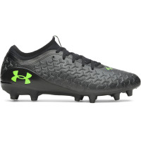 Under Armour Magnetico Select 6 Grass Football Boots (FG) Black Metallic Black Neon Green