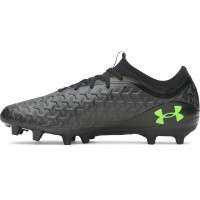 Under Armour Magnetico Select 6 Grass Football Boots (FG) Black Metallic Black Neon Green