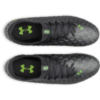 Under Armour Magnetico Select 6 Grass Football Boots (FG) Black Metallic Black Neon Green