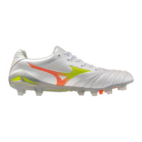 Mizuno Monarcida Neo III Elite Gras Voetbalschoenen (FG) Wit Limoen Oranje