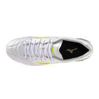 Mizuno Monarcida Neo III Elite Gras Voetbalschoenen (FG) Wit Limoen Oranje