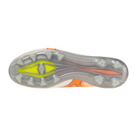 Mizuno Alpha III Japan Gras Voetbalschoenen (FG) Wit Oranje Limoen