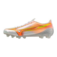Mizuno Alpha III Japan Gras Voetbalschoenen (FG) Wit Oranje Limoen