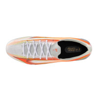 Mizuno Alpha III Pro Gras Voetbalschoenen (FG) Wit Oranje Limoen