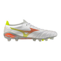 Mizuno Morelia Neo V Beta Japan Grass Football Boots (FG) White Orange Lime