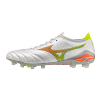 Mizuno Morelia Neo V Beta Japan Grass Football Boots (FG) White Orange Lime