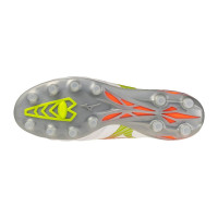 Mizuno Morelia Neo V Beta Elite Gras Voetbalschoenen (FG) Wit Oranje Limoen