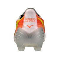 Mizuno Alpha III Elite Gras Football Boots (FG) White Orange Lime
