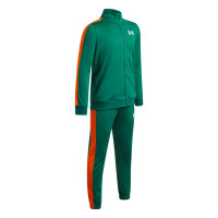 Under Armour Rival Knit Trainingspak Full-Zip Kids Donkergroen Zwart
