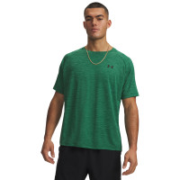 Chemise d'entraînement texturée Under Armour Tech vert foncé noir