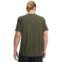 Under Armour Tech Textured Woven Trainingsset Olijfgroen Zwart