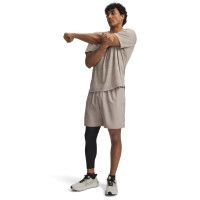 Under Armour Tech Woven Wordmark Trainingsbroekje Lichtgrijs Beige Zwart