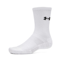 Under Armour Performance Cotton Crew Socks 3-Pack White Black