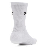 Under Armour Performance Cotton Crew Socks 3-Pack White Black