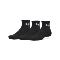 Under Armour Performance Quarter Sprotsokken 3-Pack Zwart Wit
