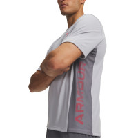 Under Armour Tech Utility Trainingsset Lichtgrijs Donkergrijs Rood