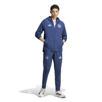 adidas Ajax Tiro Travel Trainingspak 2026-2027 Donkerblauw Lichtblauw