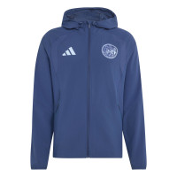 adidas Ajax Tiro Travel Trainingspak 2026-2027 Donkerblauw Lichtblauw