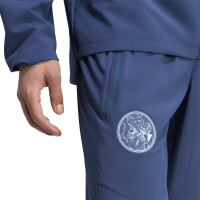 adidas Ajax Tiro Travel Trainingsbroek 2026-2027 Donkerblauw Lichtblauw