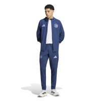 adidas Ajax Tiro Travel Trainingspak 2026-2027 Donkerblauw Lichtblauw