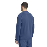 adidas Ajax Tiro Travel Crew Trainingspak 2026-2027 Donkerblauw Lichtblauw