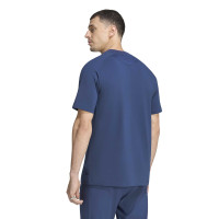 adidas Ajax Tiro Travel T-Shirt 2026-2027 Dark Blue Light Blue