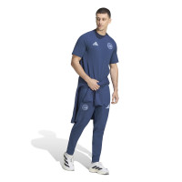 adidas Ajax Tiro Travel T-Shirt 2026-2027 Dark Blue Light Blue