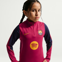 Nike FC Barcelona Strike Tracksuit 1/4-Zip 2026-2027 Kids Red Dark Blue Yellow