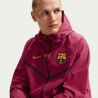 Nike FC Barcelona Tech Woven Windrunner Jack 2026-2027 Rood Geel Zwart