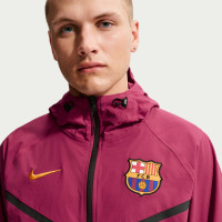 Nike FC Barcelona Tech Woven Windrunner Jack 2026-2027 Rood Geel Zwart